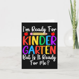 Ich bin bereit für den Kindergarten zurück zum Sch Karte