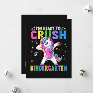 Ich bin bereit für den Kindergarten Zurück zur Sch Feiertagskarte