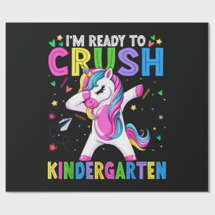 Ich bin bereit für den Kindergarten Zurück zur Sch Geschenkpapier