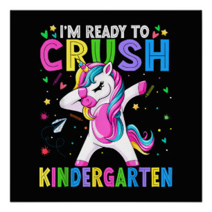 Ich bin bereit für den Kindergarten Zurück zur Sch Poster