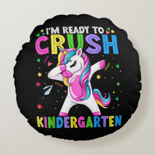 Ich bin bereit für den Kindergarten Zurück zur Sch Rundes Kissen