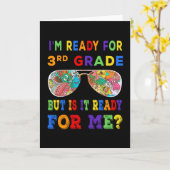 Ich bin bereit für die dritte Klasse, aber ist es  Karte (Gelbe Blume)