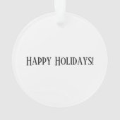 Ich bin bereit für die Ferien, oder? Ornament (Rückseite)