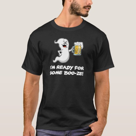 Ich bin bereit für ein lustiges Halloween-Ghost T-Shirt (Vorderseite)