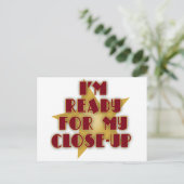 Ich bin bereit für mein Nah-Up Postkarte (Stehend Vorderseite)