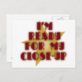 Ich bin bereit für mein Nah-Up Postkarte (Vorne/Hinten)