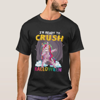 Ich bin bereit Halloween Pinky Mummy Unicorn H zu T-Shirt