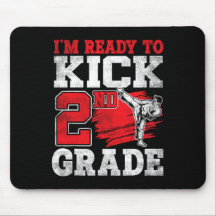 Ich bin bereit, Karate 2. Klasse in die Schule zu  Mousepad