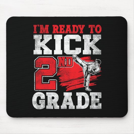 Ich bin bereit, Karate 2. Klasse in die Schule zu Mousepad (Vorne)