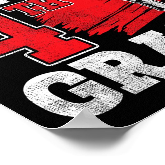 Ich bin bereit, Karate 4. Klasse in die Schule zu Poster (Ecke)