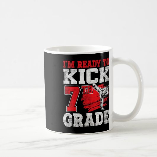 Ich bin bereit, Karate-Klasse 7 zur Schule zu brin Kaffeetasse (Rechts)