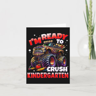 Ich bin bereit, Kindergarten-Monster-Lkw-Boys zu z Karte