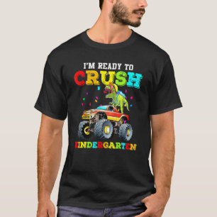 Ich bin bereit Kindergarten Monster Truck Dinos zu T-Shirt