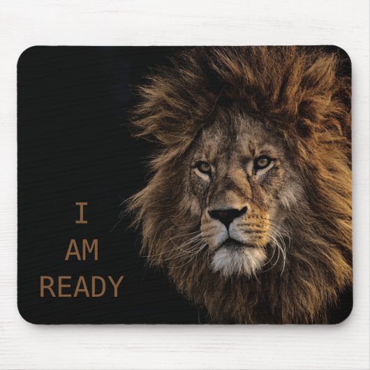 ICH BIN BEREIT - Lion Mousepad (Vorne)