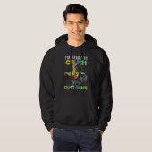 Ich bin bereit, Monster erster Klasse Truck Dinosa Hoodie (Vorne ganz)