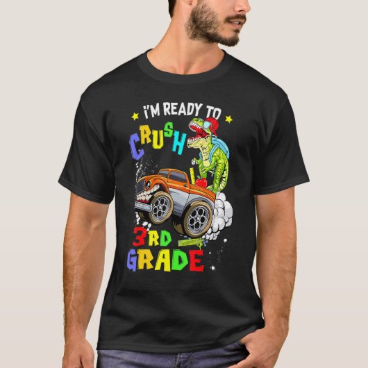 Ich bin bereit, Monster Truck Dinosau der dritten  T-Shirt (Vorderseite)