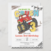 Ich bin bereit, Monster Truck zu zerreißen, Junge  Einladung (Vorderseite)
