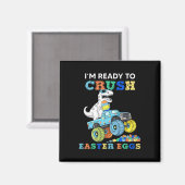 Ich bin bereit, Ostereier zu zerquetschen Monster  Magnet (Vorderseite/Rückseite)