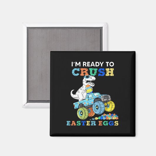 Ich bin bereit, Ostereier zu zerquetschen Monster Magnet (Vorderseite/Rückseite)