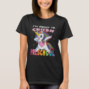 Ich bin bereit, Pre-K Baby Unicorn zu zerdrücken T-Shirt