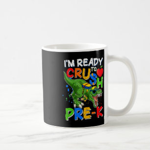 Ich bin bereit, PreK T Rex Dino Holding Bleistift  Kaffeetasse
