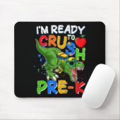 Ich bin bereit, PreK T Rex Dino Holding Bleistift  Mousepad (Mit Mouse)