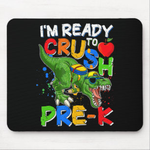 Ich bin bereit, PreK T Rex Dino Holding Bleistift Mousepad