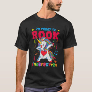 Ich bin bereit Rock Kindergarten Dabbing Einhorn Z T-Shirt