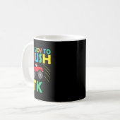 Ich bin bereit, Tk-Dinosaurier Ck zum Schulspaß zu Kaffeetasse (Vorderseite Links)
