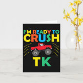 Ich bin bereit, Tk Dinosaurier wieder zum Schulfes Karte (Gelbe Blume)