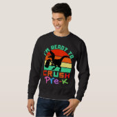 ICH BIN BEREIT, VOR KURZEM - COOL DINOSAUR SWEATSHIRT (Vorne ganz)