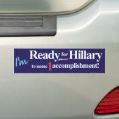 Ich bin bereit zu Hillary, 1 Durchführung zu Autoaufkleber (Auf Auto)