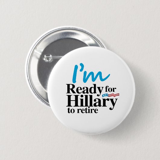 Ich bin bereit zu Hillary, sich - .png Button (Vorne & Hinten)
