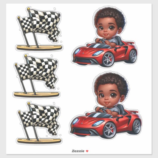 Ich bin bereit zu rennen aufkleber (Blatt)