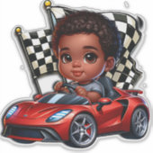 Ich bin bereit zu rennen aufkleber (Vorderseite)