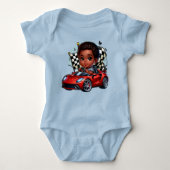 Ich bin bereit zu rennen baby strampler (Vorderseite)