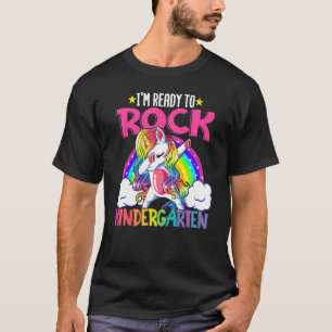 Ich bin bereit zum Rock Kindergarten Dabbing Unico T-Shirt