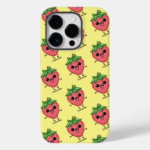 Ich bin Berry Happy niedliche Kawaii Erdbeeren Spr Case-Mate iPhone 14 Pro Hülle