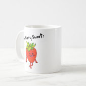Ich bin Berry Sweet! - Funny Fruit Pun Kaffeetasse (Vorderseite Links)