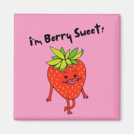 Ich bin Berry Sweet! - Funny Fruit Pun Magnet
