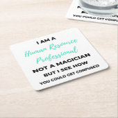 Ich bin Beruflich kein Zauberer2 Rechteckiger Pappuntersetzer (angewinkelt)