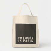 Ich bin berühmt in Paris Tragetasche (Vorne)