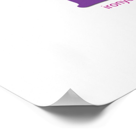 Ich bin beschäftigt, dass du hässlich bist poster (Ecke)