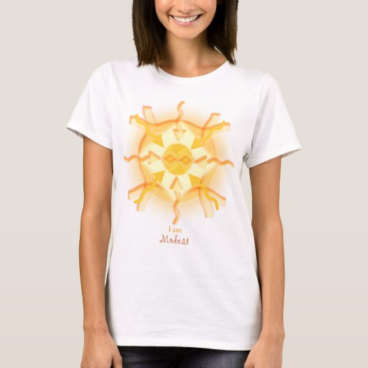 Ich bin bescheidener T - Shirt (Vorderseite)