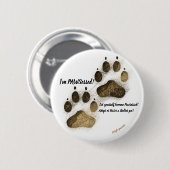 Ich bin besessen! (Rundes Button) Button (Vorne & Hinten)