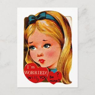 Ich bin besorgt... Wirst du mein sein? Postkarte