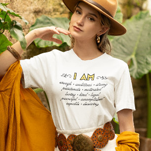 Ich bin Bestätigungen Inspirierendes T-Shirt Tri-Blend Shirt