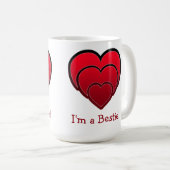 Ich bin Bestie! Galentin Kaffeetasse (VorderseiteRechts)