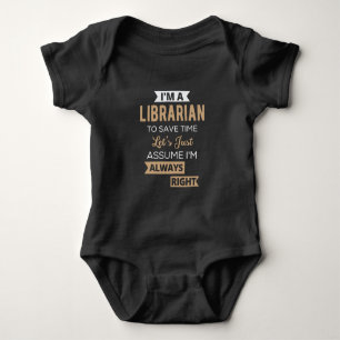 Ich bin Bibliothekarin Baby Strampler