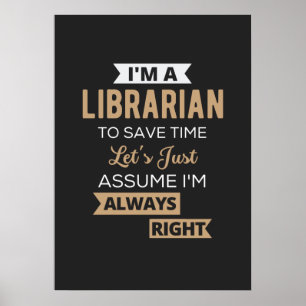 Ich bin Bibliothekarin Poster